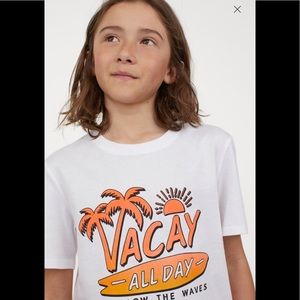 Boys t shirt VACAY ALL DAY  NWT
